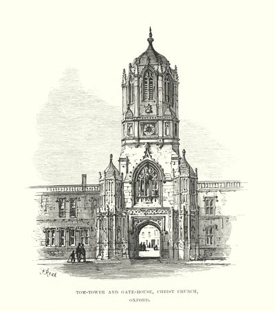 Tom-Tower et Gate-House, Christ Church, Oxford - Samuel Read